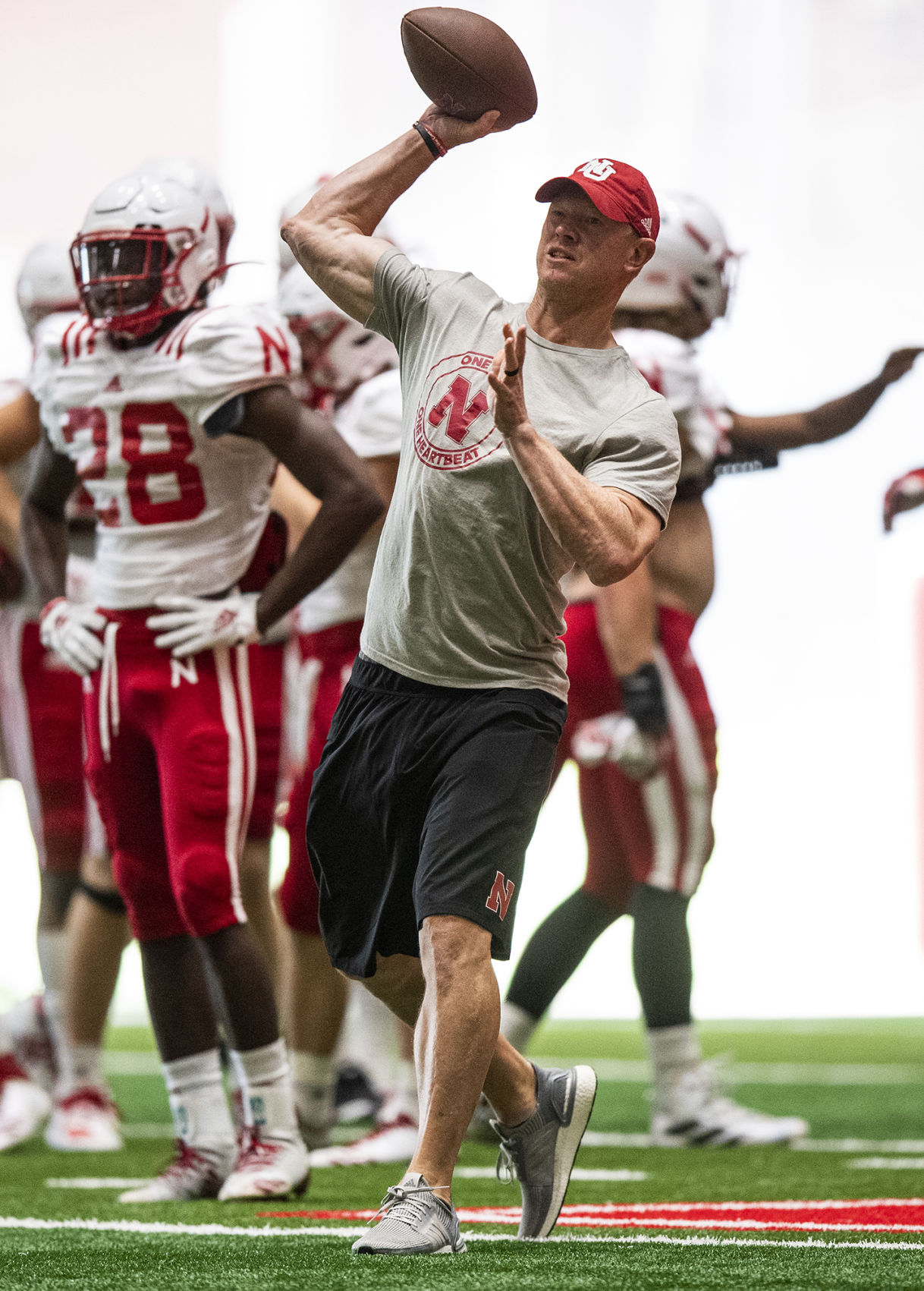 NU football practice, 8.07